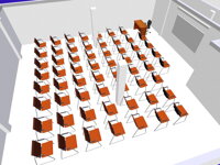 konferenčná miestnosť 61 osôb, konferenčné stoličky OFFICE PRO