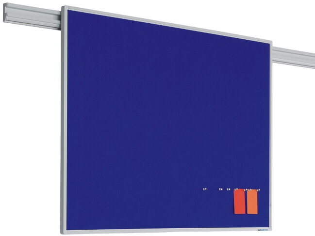 Textilná modrá tabuľa PartnerLine 90x180cm